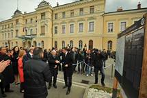 21. 3. 2015, Nova Gorica/Gorica – Predsednik republike na Trgu Evrope/Piazza Tansalpina slovesno obeleil Pot miru - Via di pace (STA/Tamino Petelinek)